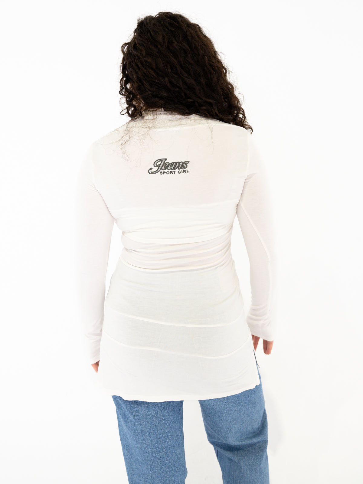 Vintage 00's Sporty Girl Long Sleeve Top - M