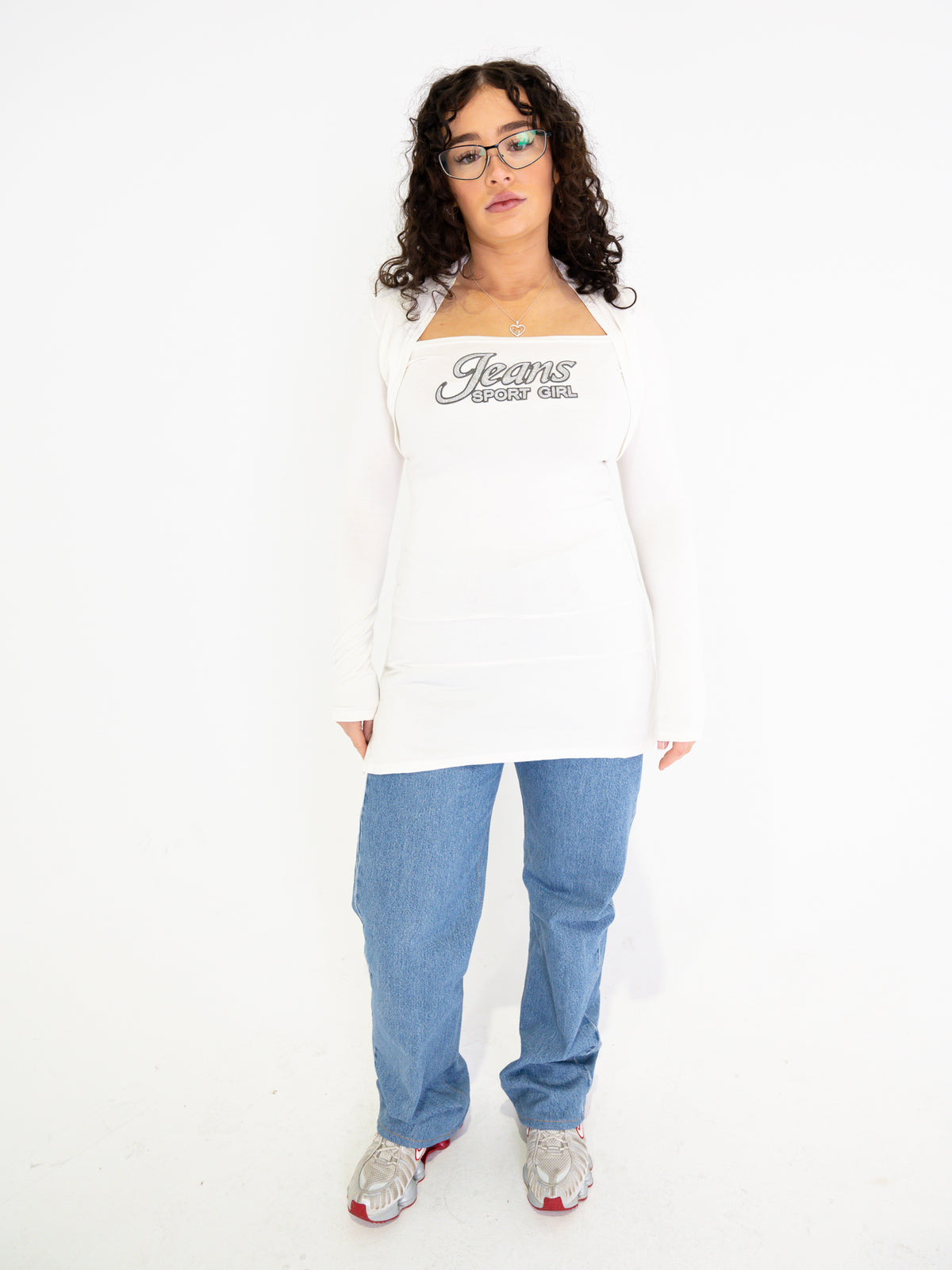 Vintage 00's Sporty Girl Long Sleeve Top - M