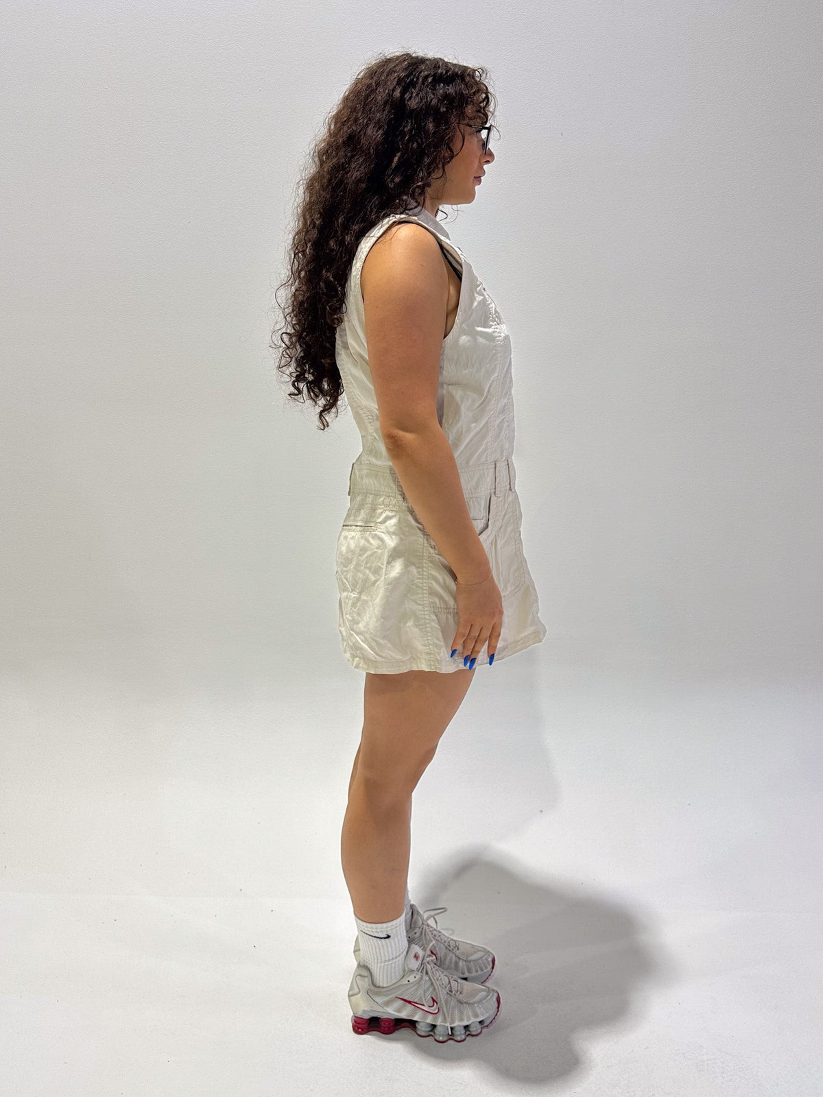 Vintage 00's Cream Midi Tank Dress - M - Playground Vintage