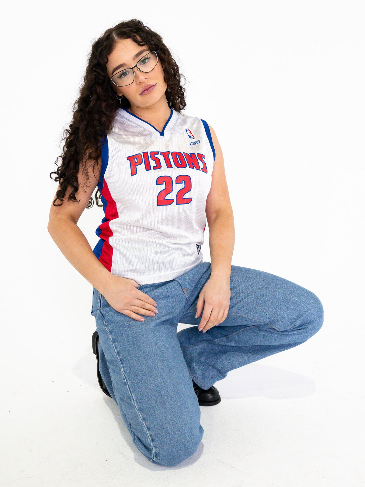 Vintage 00's Detroit Pistons Basketball Jersey - M - Playground Vintage