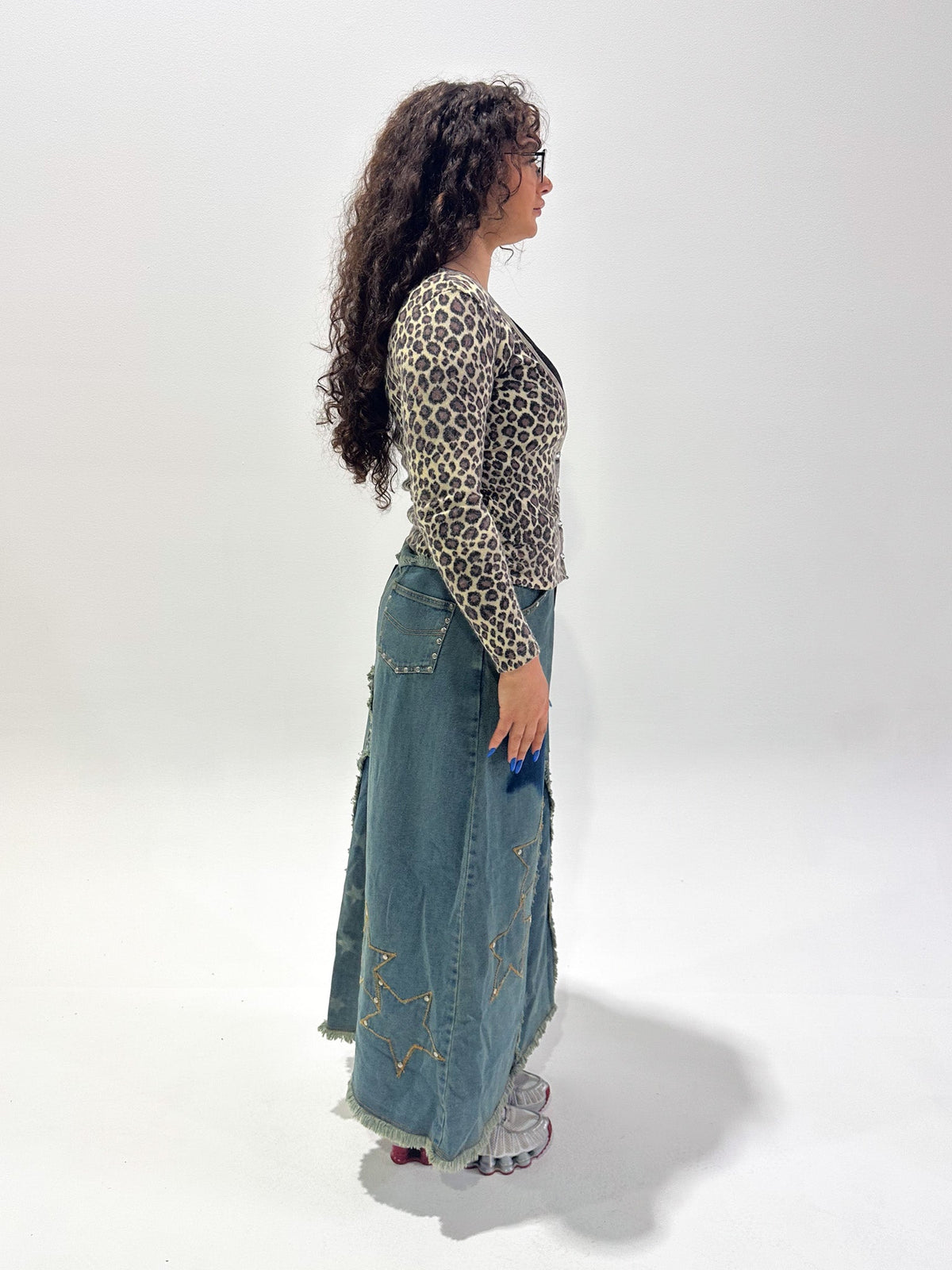 Vintage 00's Leopard Print Cardigan - S - Playground Vintage